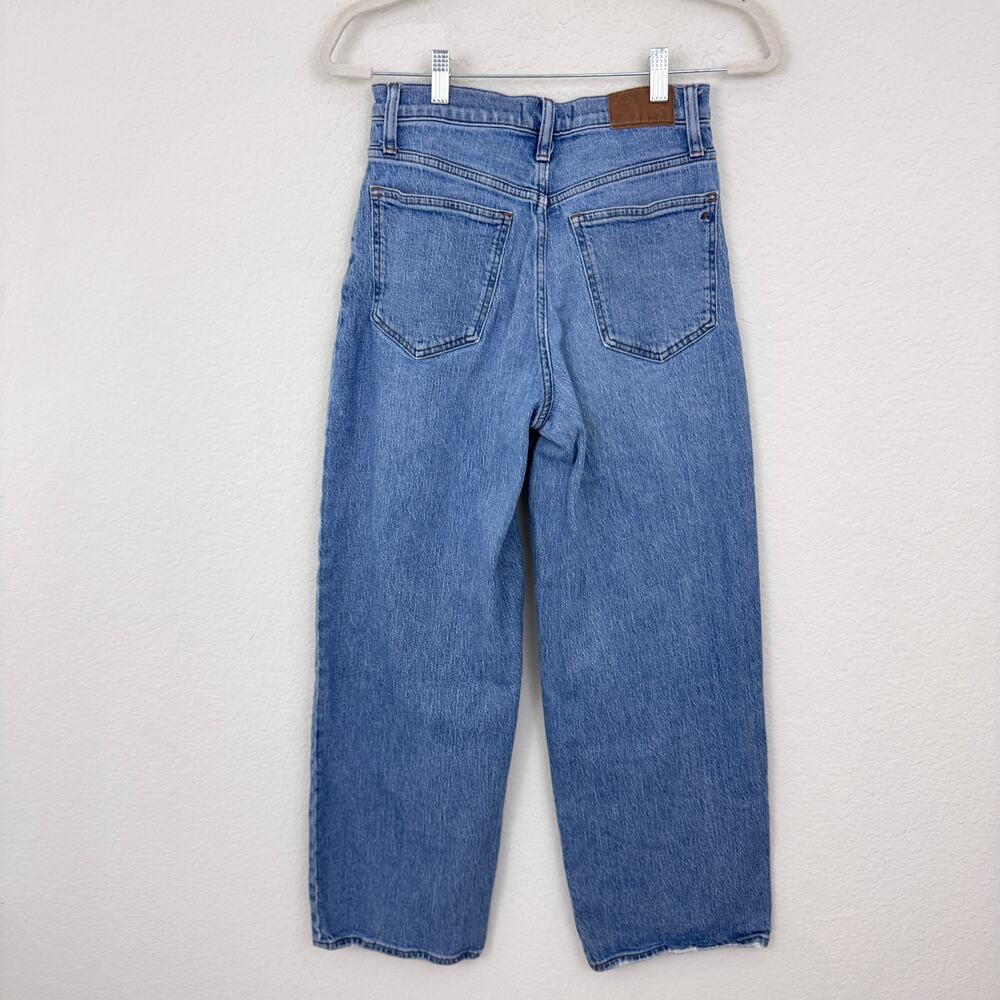 Madewell Womens Perfect Vintage Wide Leg Jean Size 27 Stretch Casual Denim Blue - Picture 5 of 9